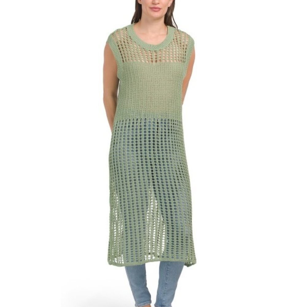 Crochet dress / coverup / shirt (one size)